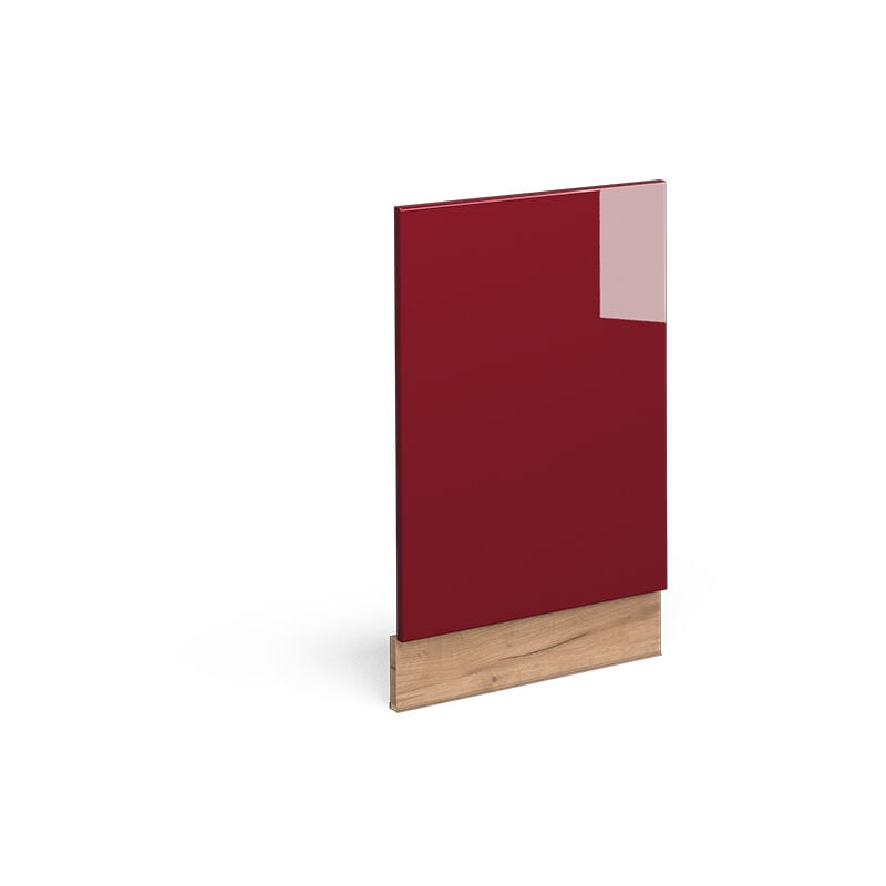 Façade Fame-Line, Rouge bordeaux Haute brillance, 45 cm sans plan de travail, Vicco