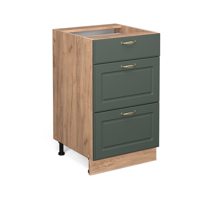 Meuble cuisine Fame-Line, Vert Or Campagne, 50 cm sans plan de travail Vicco