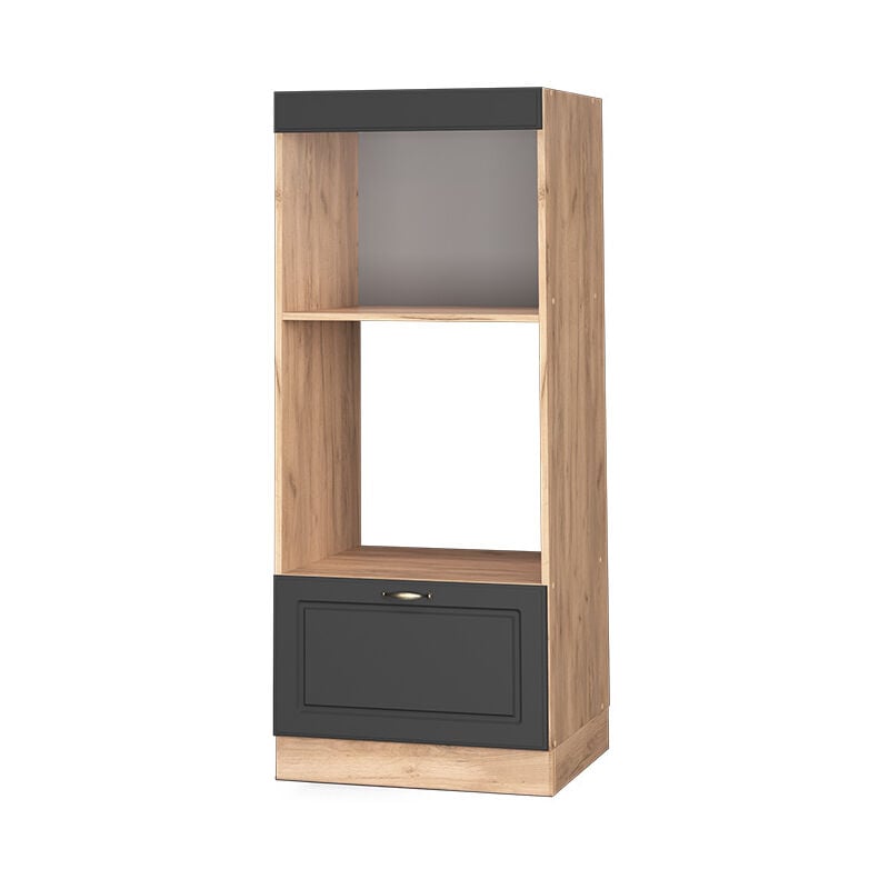 Armoire micro-ondes Fame-Line, Anthracite-or, 60 cm ouvert, Vicco