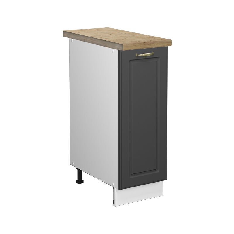 Vicco - Küchenschränke Fame-line, Anthrazit-gold, 30 Cm , Ap Eiche
