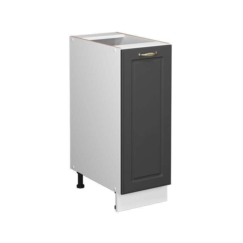 Vicco - Küchenschränke Fame-line, Anthrazit-gold, 30 Cm Ohne Arbeitsplatte
