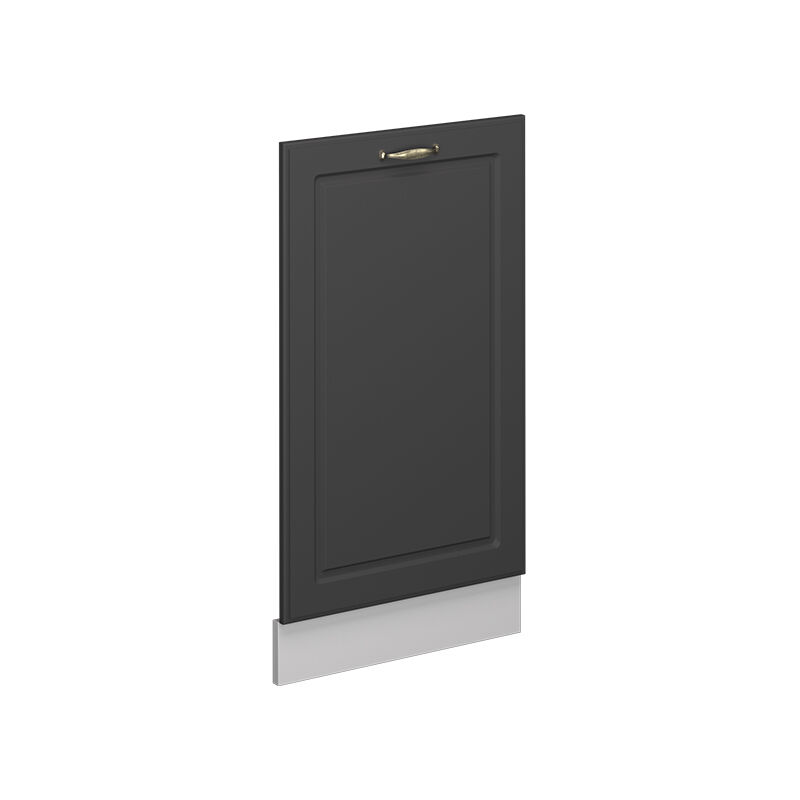 Façade de lave-vaisselle Fame-Line, Anthrazit-Gold Landhaus, 45cm sans pt Vicco