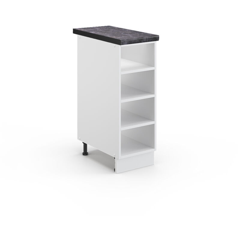 Vicco - Küchenregal Fame-line, Weiß, 30 Cm , Ap Anthrazit