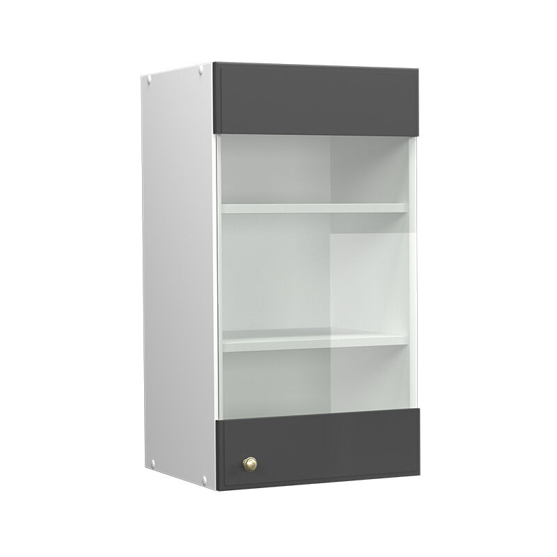 Vicco - Küchenglasschrank Fame-line, Anthrazit-gold, 40 Cm
