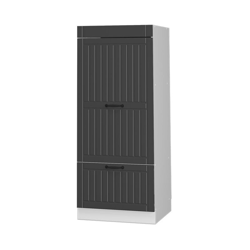Vicco - Mikrowellenschrank Fame-line, Anthrazit Landhaus, 60 Cm