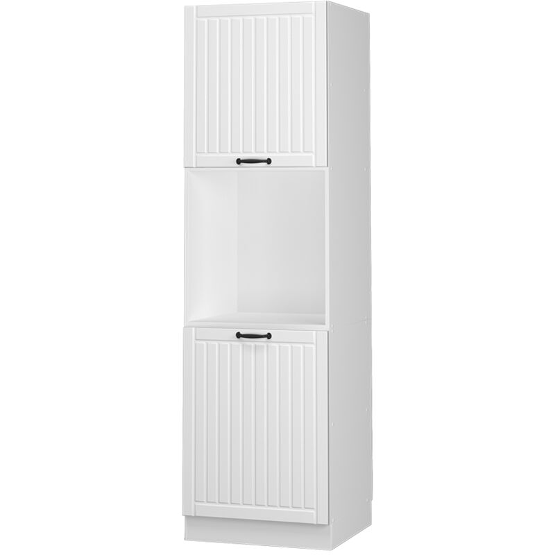 Vicco - Herdumbauschrank Fame-line, Weiß Landhaus, 60 Cm Offen