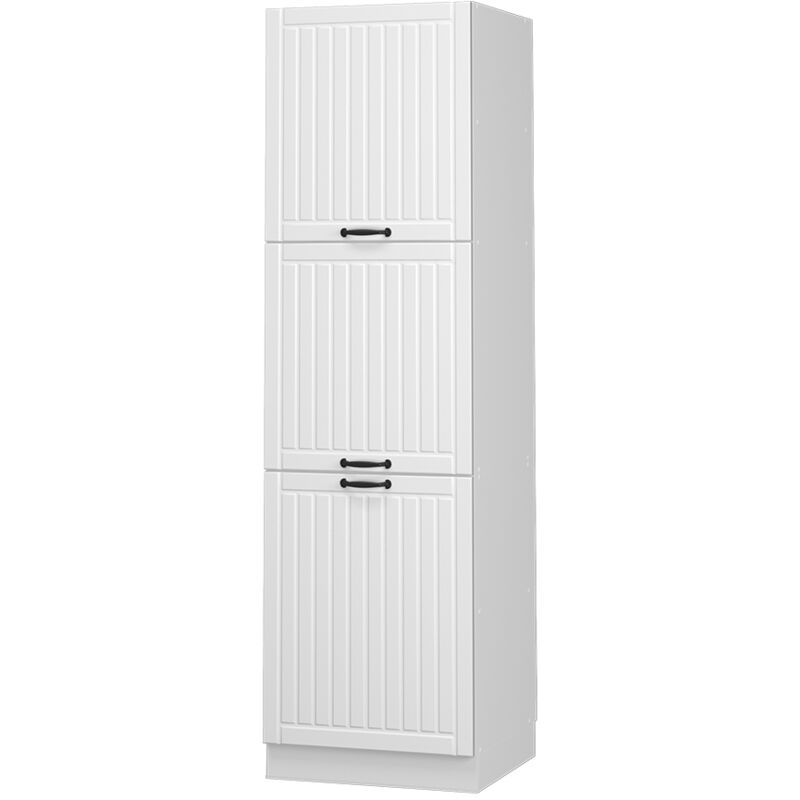 Vicco - Herdumbauschrank Fame-line, Weiß Landhaus, 60 Cm