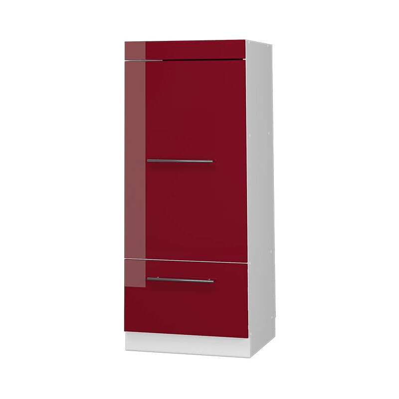 Vicco - Mikrowellenschrank Fame-line, Bordeaux Hochglanz, 60 Cm