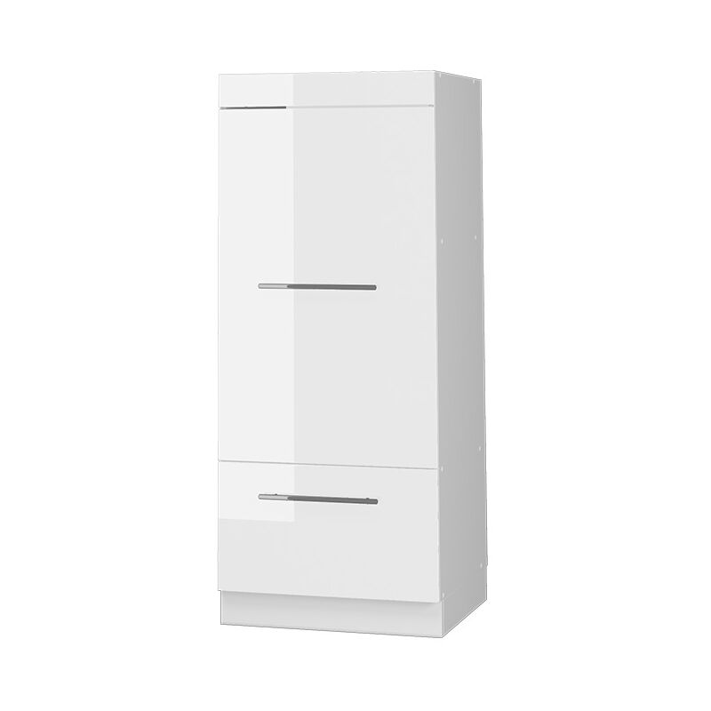 Vicco - Mikrowellenschrank Fame-line, Weiß Hochglanz, 60 Cm