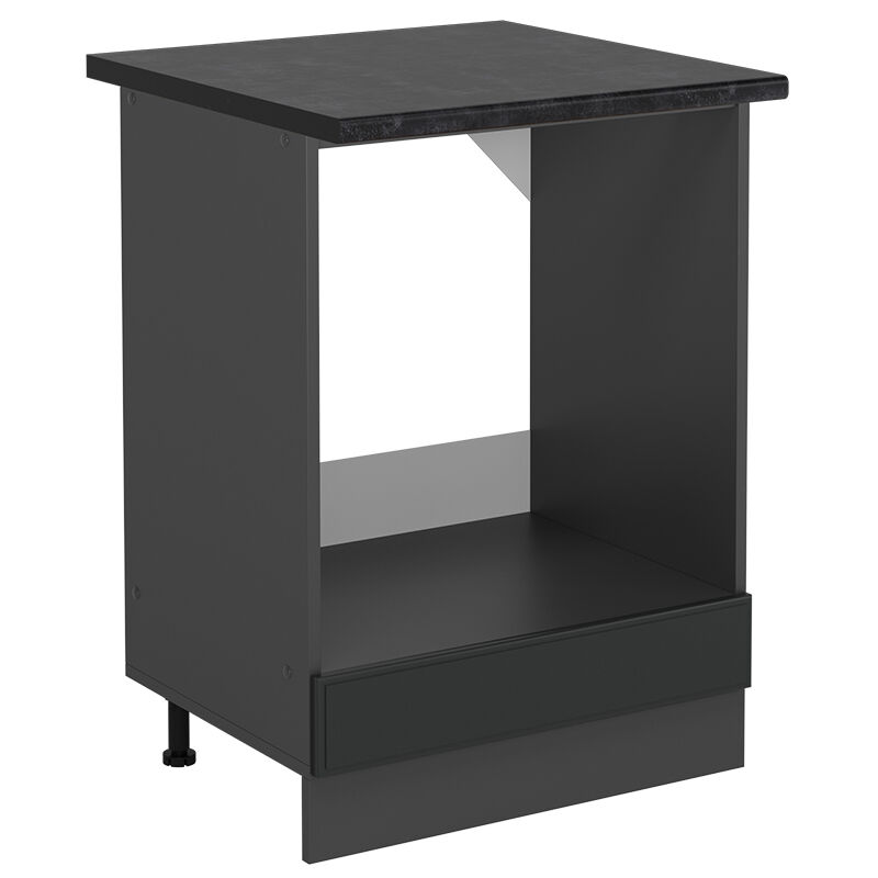 Vicco - Herdumbauschrank R-line, Anthrazit Landhaus, 60 Cm , Ap Anthrazit