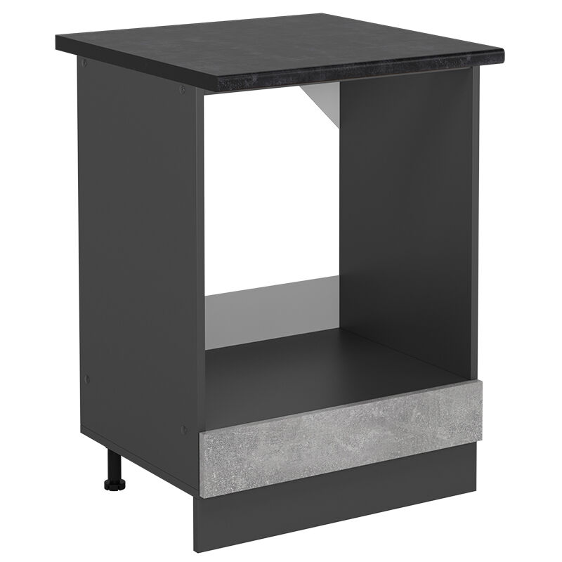 Vicco - Herdumbauschrank R-line, Beton, 60 Cm , Ap Anthrazit