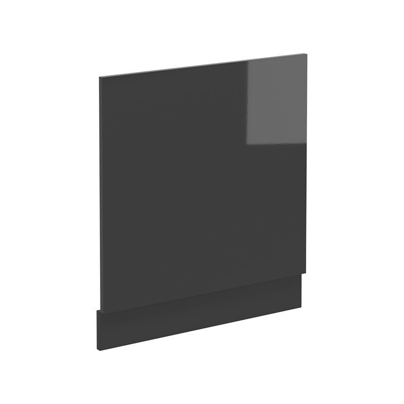 Geschirrspülblende R-line, Anthrazit Hochglanz, 60 Cm Ohne Arbeitsplatte Vicco