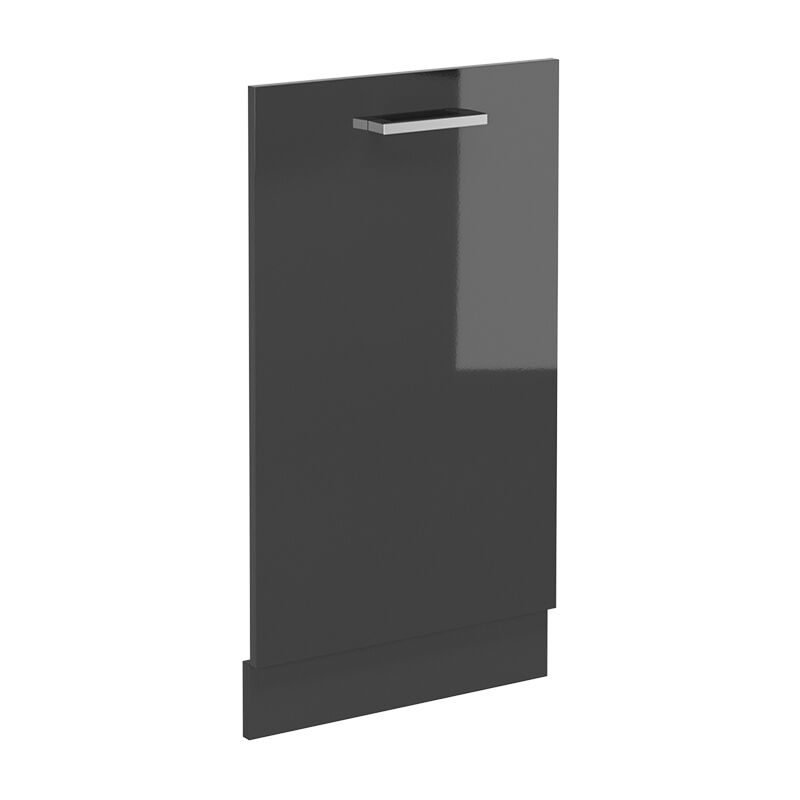 Geschirrspülblende R-line, Anthrazit Hochglanz, 45 Cm Ohne Arbeitsplatte Vicco