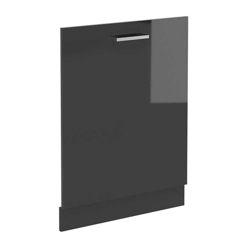 Geschirrspülblende R-line, Anthrazit Hochglanz, 60 Cm Ohne Arbeitsplatte Vicco