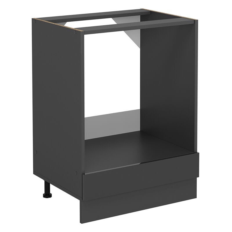 Meuble pour four R-Line, Anthracite Haute brillance, 60cm sans pt Vicco