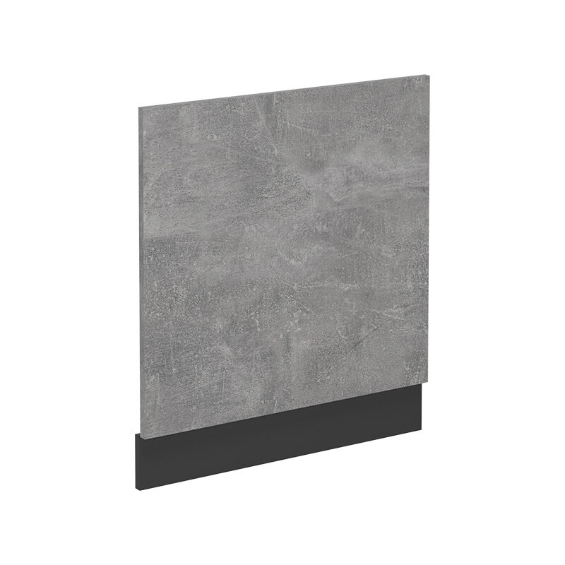 Geschirrspülblende R-line, Beton, 60 Cm Ohne Arbeitsplatte Vicco