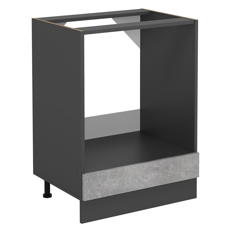 Vicco - Herdumbauschrank R-line, Beton, 60 Cm Ohne Arbeitsplatte