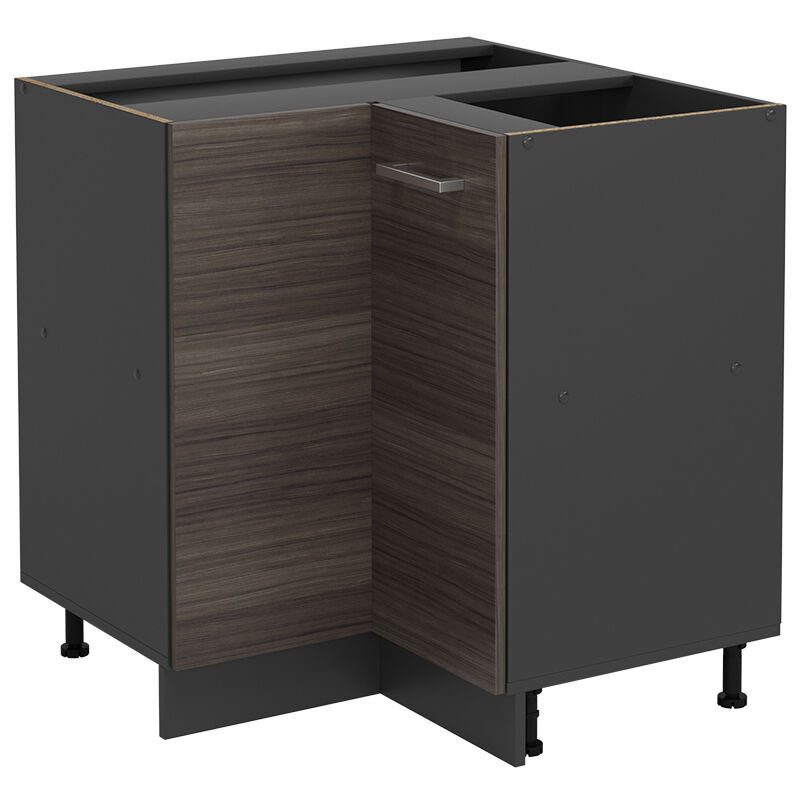 Vicco - Eckunterschrank R-line, Edelgrau, 75.6 Cm Ohne Arbeitsplatte