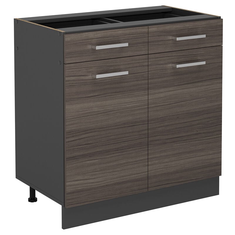 Vicco - Meuble cuisine R-Line, Gris noble, 80cm sans pt