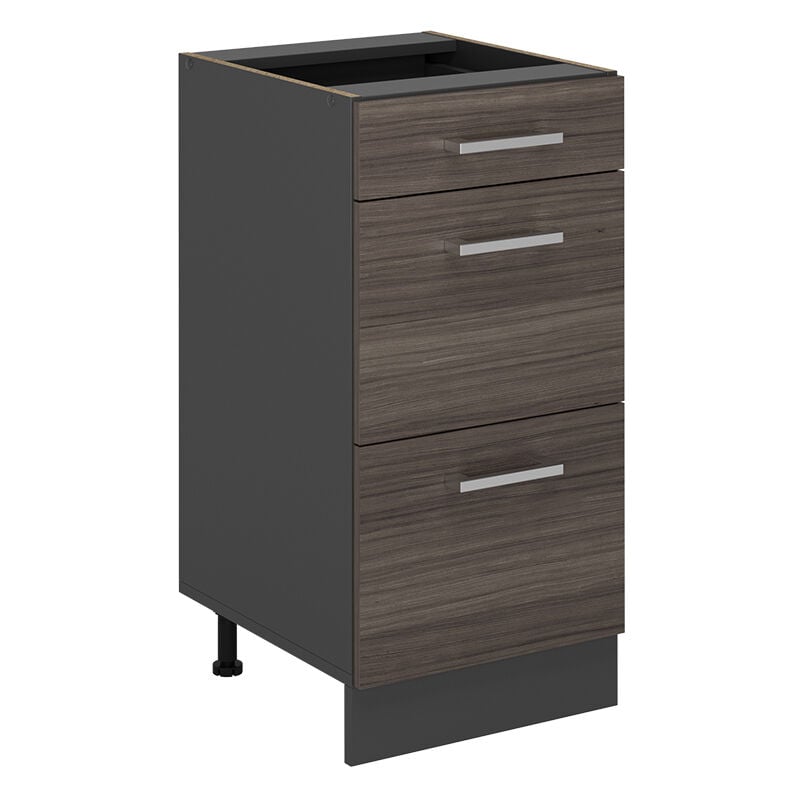 Meuble cuisine R-Line, Gris noble, 40cm avec tiroirs, sans pt Vicco