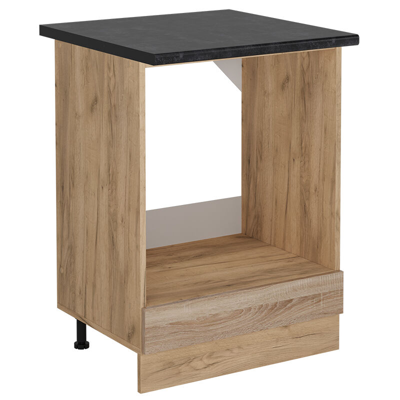 Vicco - Meuble pour four R-Line, Sonoma, 60cm, pt Anthracite