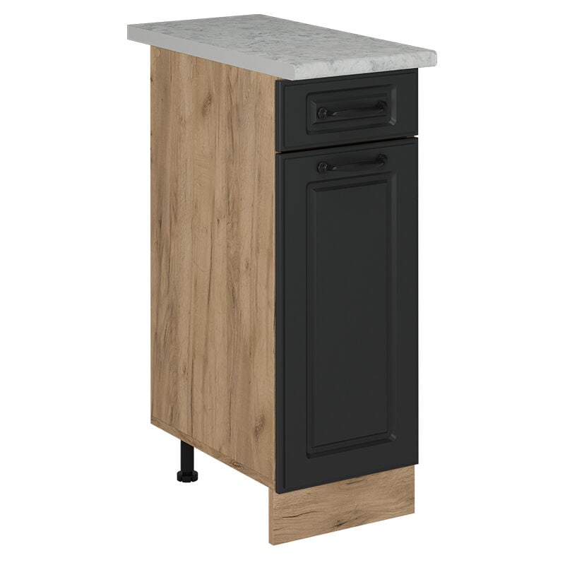 Meuble cuisine R-Line, Anthracite campagne, 30cm pt Marbre Vicco