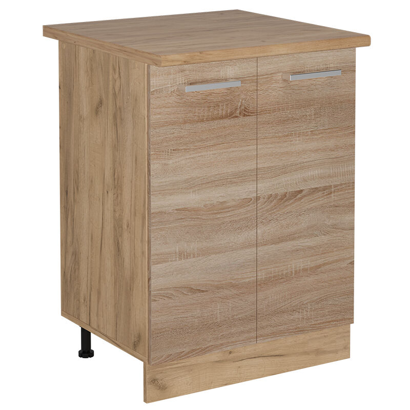 Vicco - Meuble bas de cuisine R-Line, Sonoma, 60cm, pt Chêne