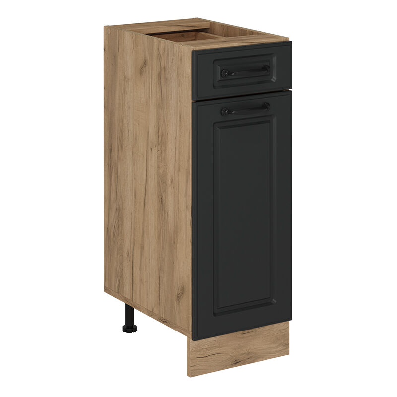 Vicco - Küchenunterschrank R-line, Anthrazit Landhaus, 30 Cm Ohne Arbeitsplatte