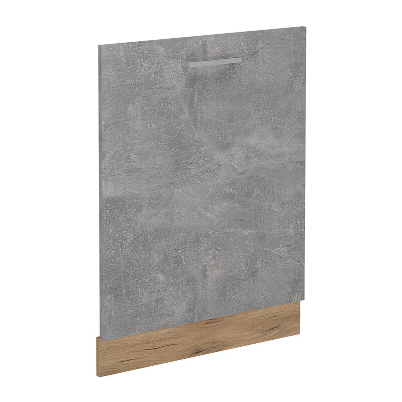 Geschirrspülblende R-line, Beton, 60 Cm Ohne Arbeitsplatte Vicco
