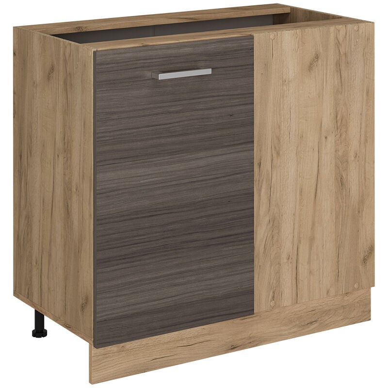 Vicco - Meuble d'angle R-Line, Gris noble, 86cm sans pt
