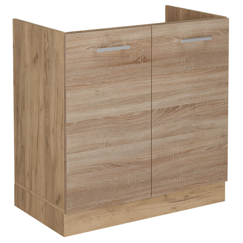 Meuble bas sous-évier R-Line, Sonoma, 80cm sans PT, Vicco