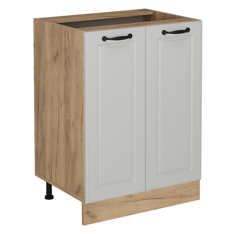 Vicco - Küchenunterschrank R-line, Weiß Landhaus, 60 Cm Ohne Arbeitsplatte
