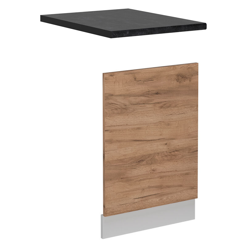 Vicco - Frontblende R-line, Goldkraft Eiche, 45 Cm Ap Anthrazit