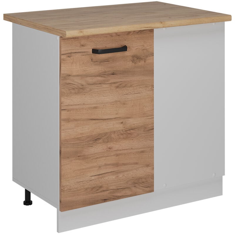 Meuble d'angle R-Line, Chêne de force doré, 86cm pt Chêne Vicco