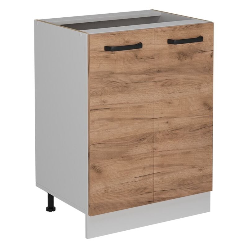 Meuble bas de cuisine R-Line, Chêne de force doré, 60cm sans pt Vicco