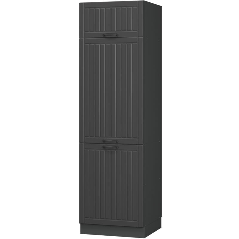 Armoire pour frigo Fame-Line, Gris foncé, 60cm, Vicco