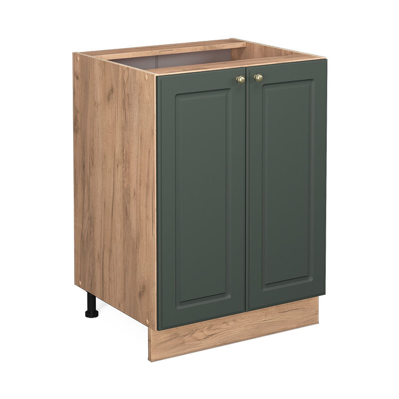 Küchenunterschrank Fame-line, Grün-gold Landhaus, 60 Cm Ohne Arbeitsplatte Vicco