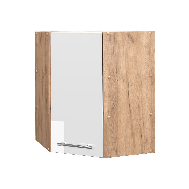 Vicco - Eckhängeschrank Fame-line, Weiß Hochglanz, 57 Cm