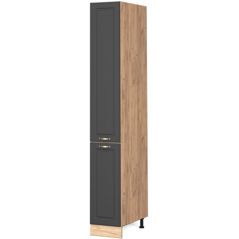 Vicco - Apothekerschrank Fame-line, Anthrazit-gold, 30 Cm