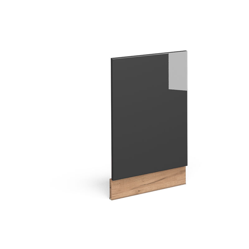 Frontblende Fame-line, Anthrazit Hochglanz, 45 Cm Ohne Arbeitsplatte Vicco