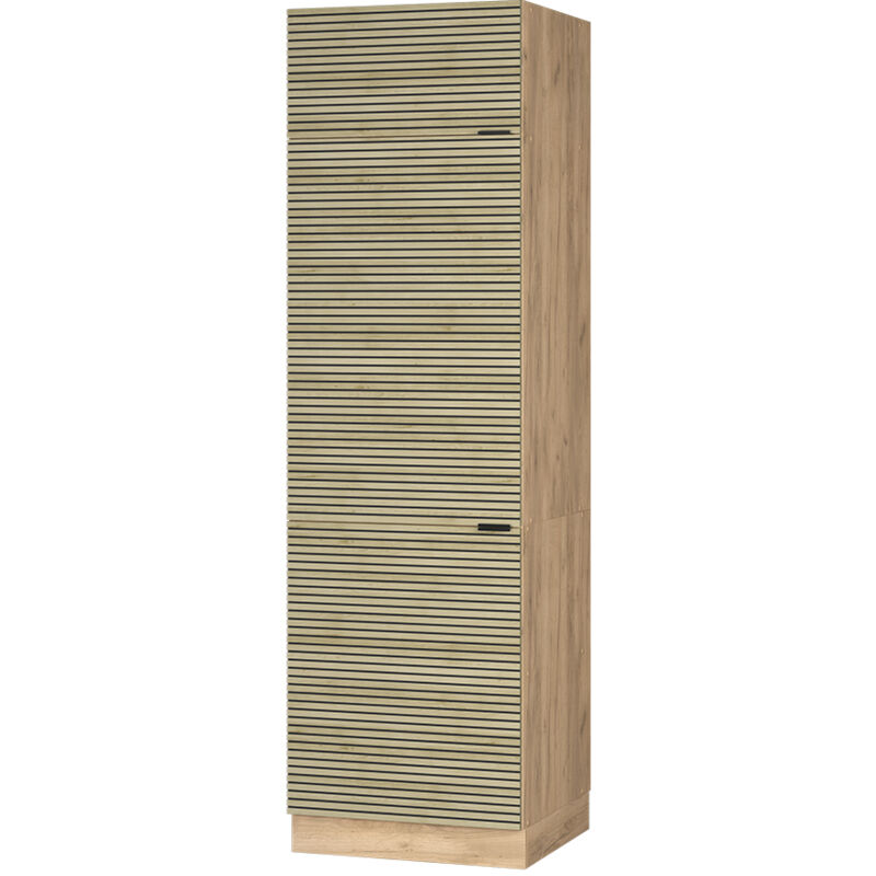 Vicco - Armoire réfrigérée Fame-Line, Panneau en chêne, 60cm