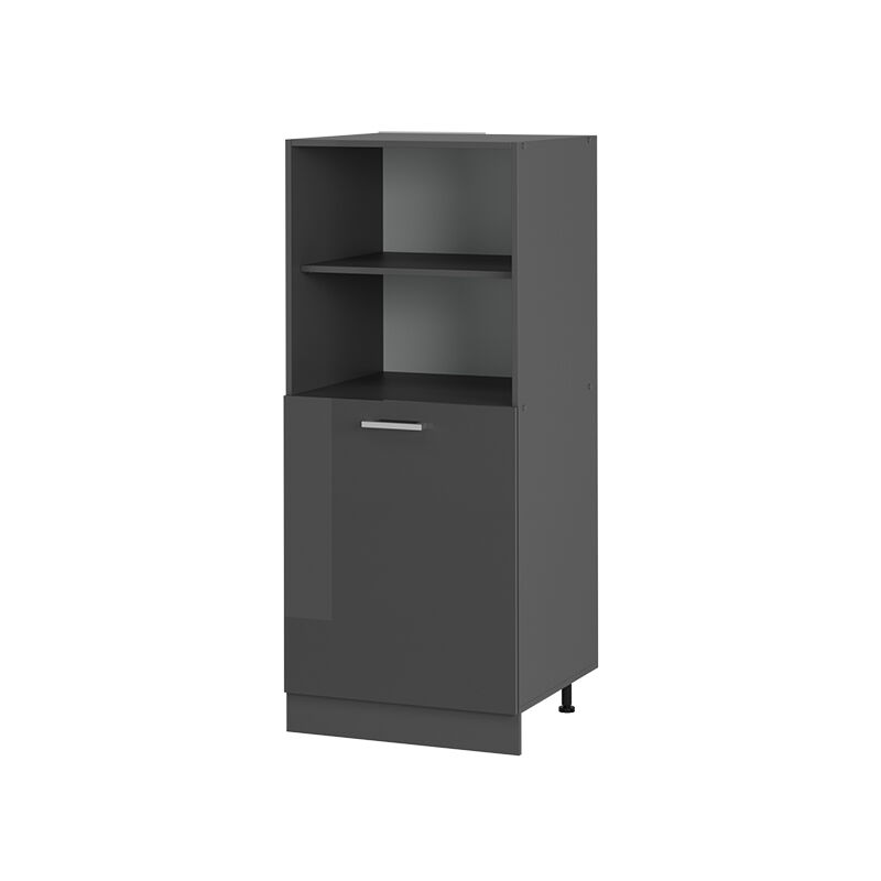 Vicco - Herdumbauschrank R-line, Anthrazit Hochglanz, 60 Cm
