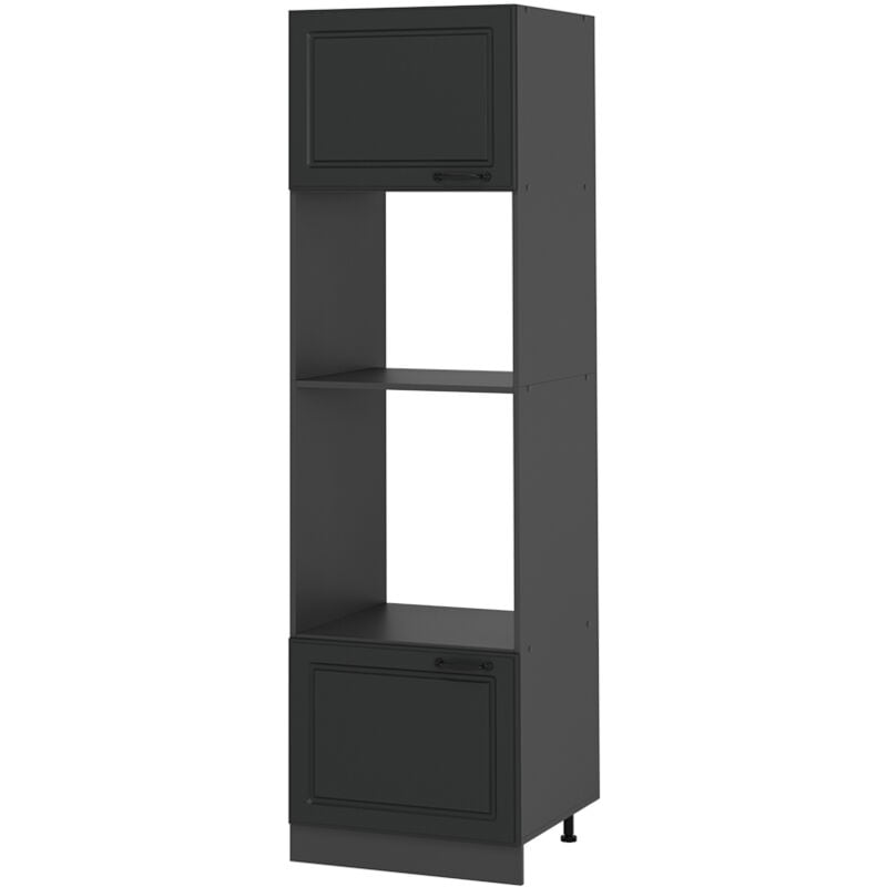 Vicco - Armoire micro-ondes R-Line, Anthracite campagne, 60cm