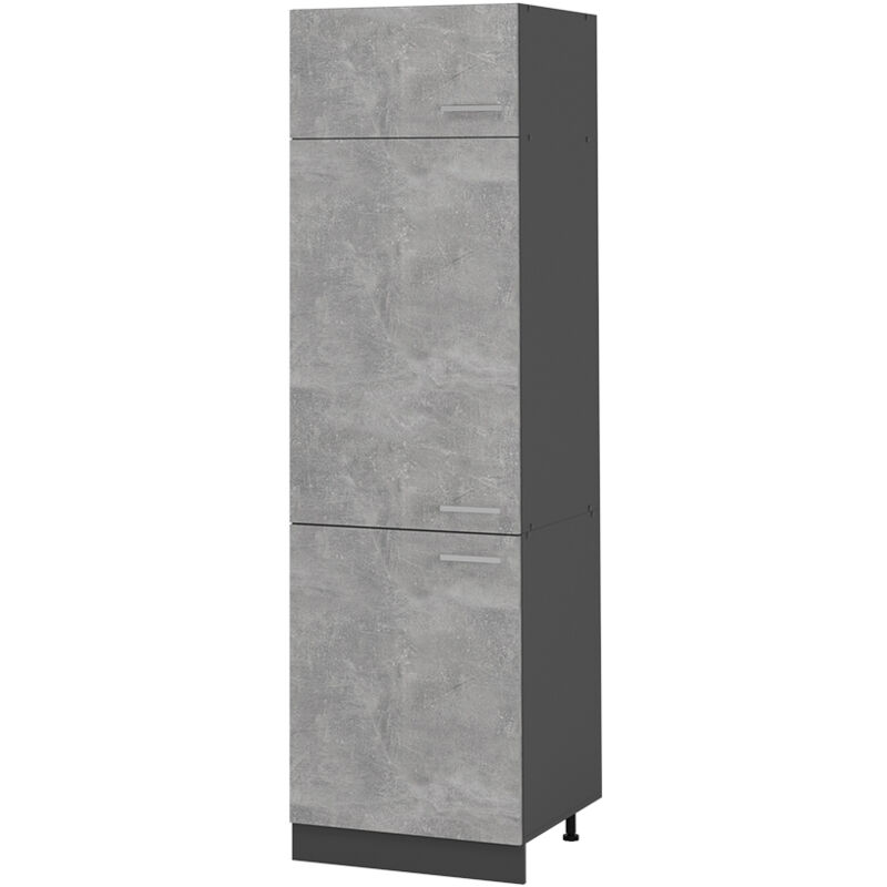 Vicco - Kühlumbauschrank R-line, Beton, 60 Cm