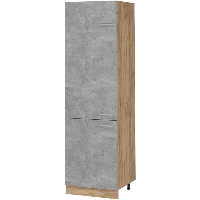 Vicco - Armoire pour frigo R-Line, Béton, 60cm