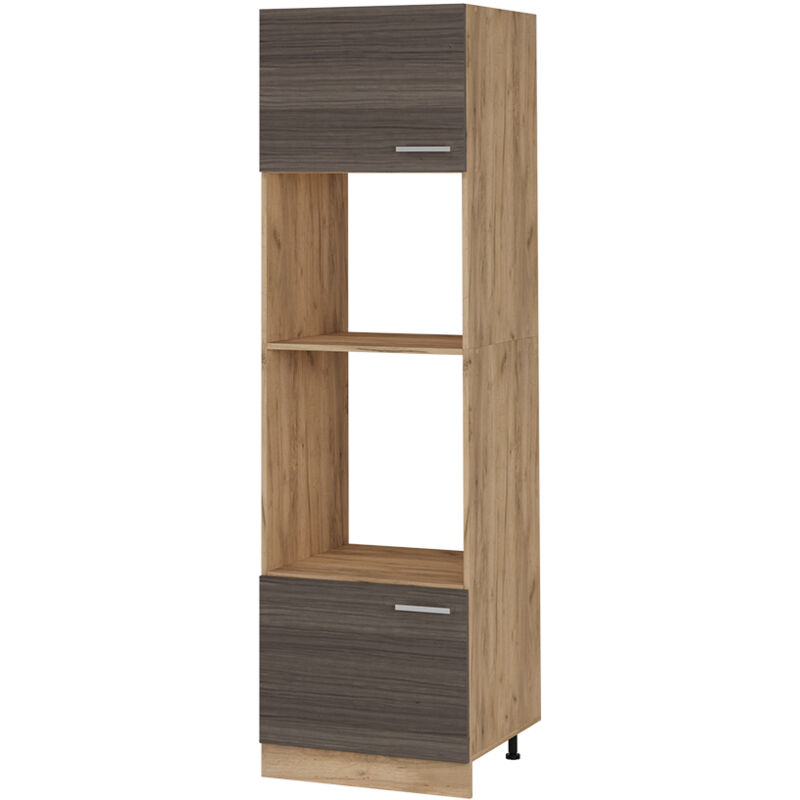 Mikrowellenumbauschrank R-line, Edelgrau, 60 Cm, Vicco