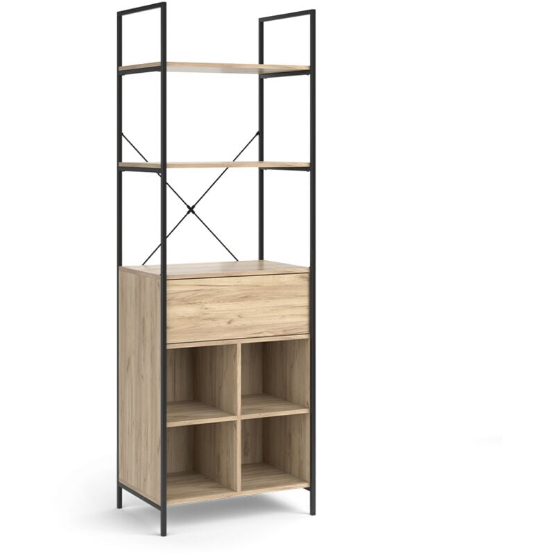 Vicco - Armoire Enya, Bois, 60x180cm avec tiroir