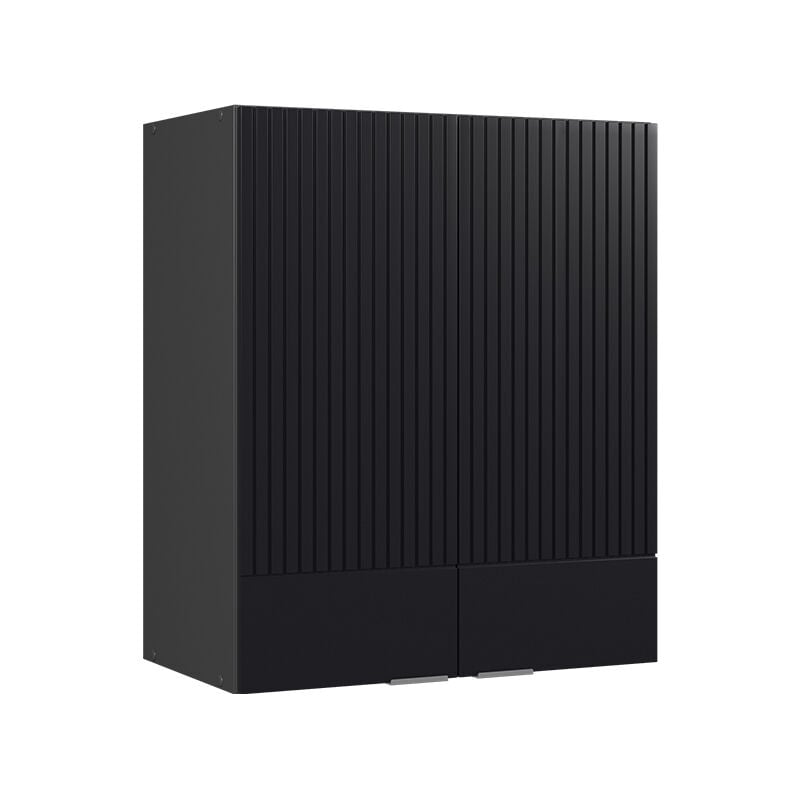 Elément haut de cuisine Fame-Line, Noir rayé, 60 cm, Vicco