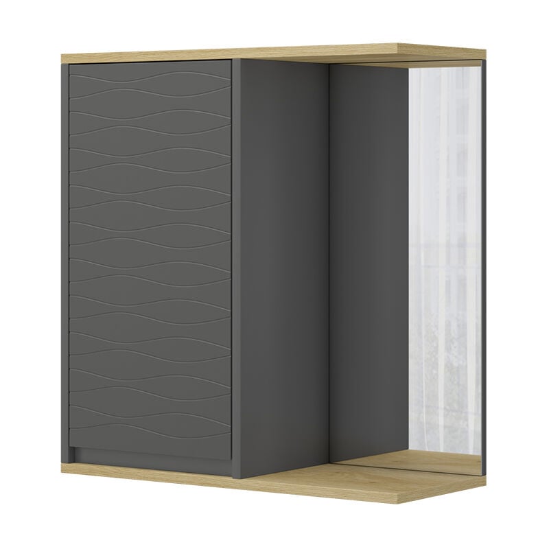 Vicco - armoire de toilette Livia, Anthracite, 60x63cm