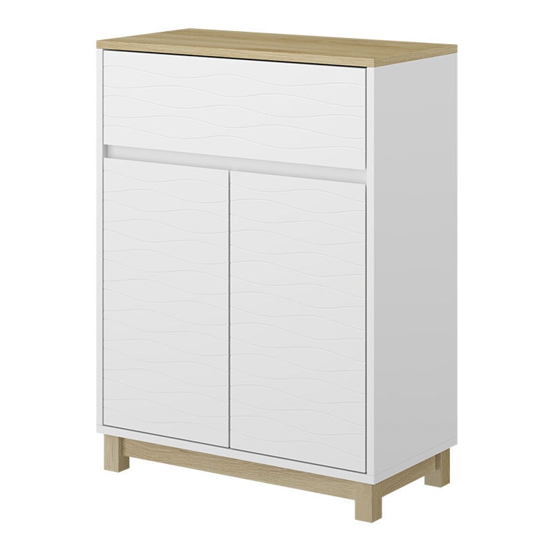 Vicco - Armoire Midisch Livia, Blanc, 60x80cm avec tiroir